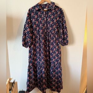 Anthropologie Maeve Bettina Tiered Shirt Dress